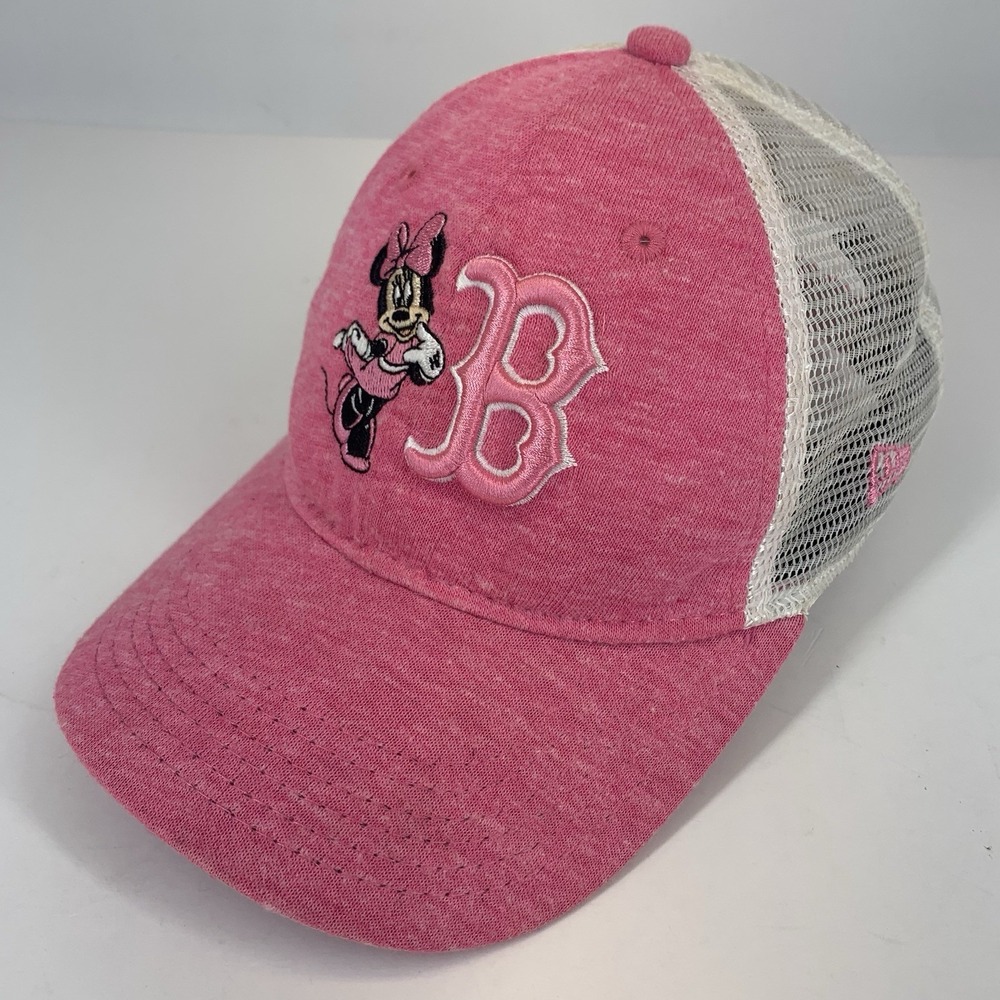 Minnie Mouse Boston Red Sox Hat Disney MLB Youth Child Pink Baseball Cap New Era
